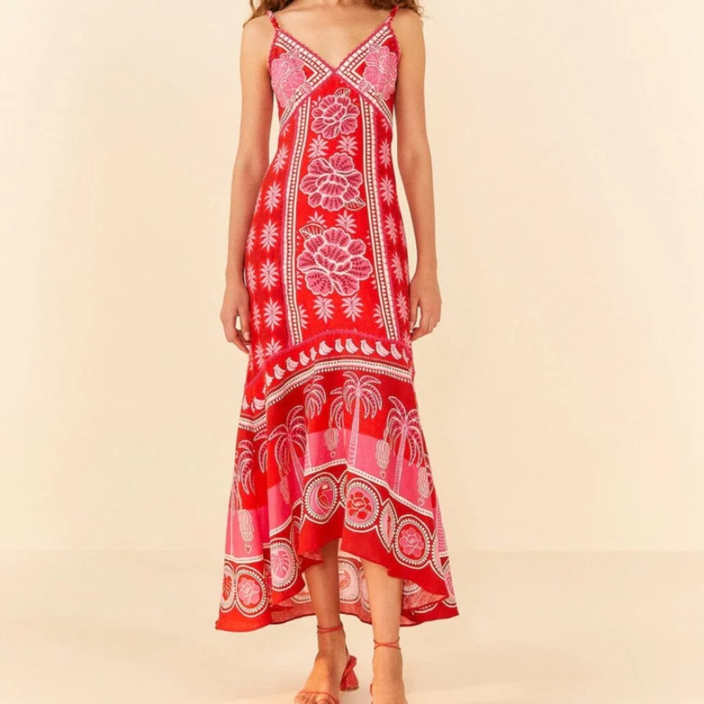 Farm Rio Summer Sunrise Maxi Dress